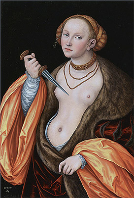 Lucretia, 1537 | Lucas Cranach | Gemälde Reproduktion