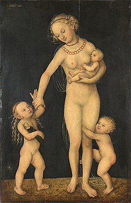 Charity, c.1537/50 | Lucas Cranach | Gemälde Reproduktion