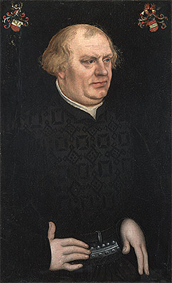 Portrait of a Man (Johann Feige), 1524 by Lucas Cranach | Painting Reproduction