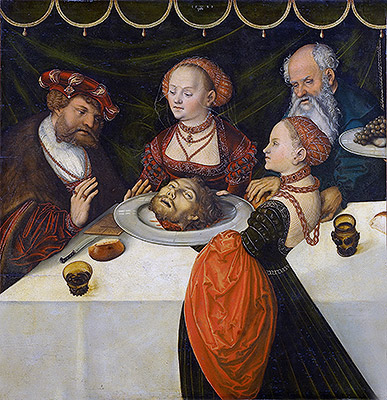 Das Gastmahl des Herodes | Lucas Cranach | Gemälde Reproduktion