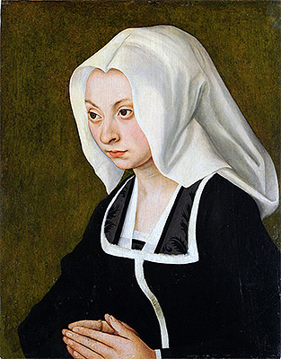 Portrait of a Woman, c.1508 by Lucas Cranach | Painting Reproduction