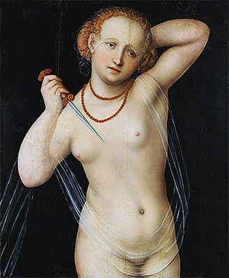 Lucretia, c.1525 by Lucas Cranach | Painting Reproduction