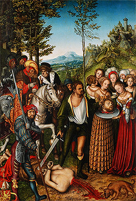The Beheading of St John the Baptist, 1515 | Lucas Cranach | Gemälde Reproduktion