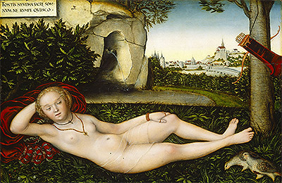The Nymph of the Spring, 1537 by Lucas Cranach | Painting Reproduction