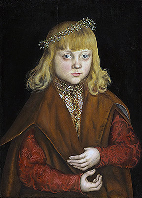 A Prince of Saxony, c.1517 by Lucas Cranach | Painting Reproduction