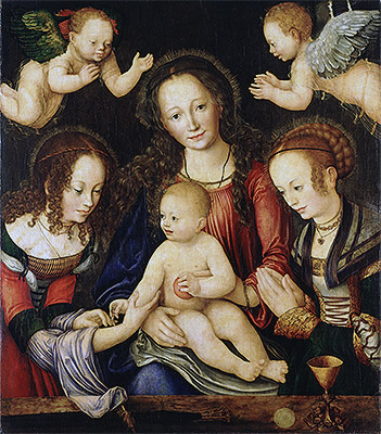 Princes' Altarpiece, c.1507/09 by Lucas Cranach | Painting Reproduction