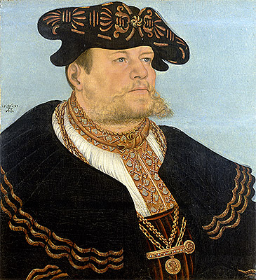 Portrait of the Chancellor Gregor Bruck, 1533 by Lucas Cranach | Painting Reproduction