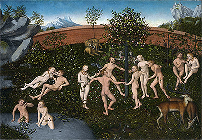 Das Goldene Zeitalter | Lucas Cranach | Gemälde Reproduktion