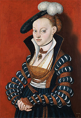 Porträt von Christiane von Eulenau | Lucas Cranach | Gemälde Reproduktion