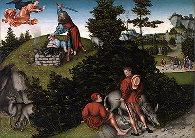 The Sacrifice of Abraham, 1530 | Lucas Cranach | Gemälde Reproduktion
