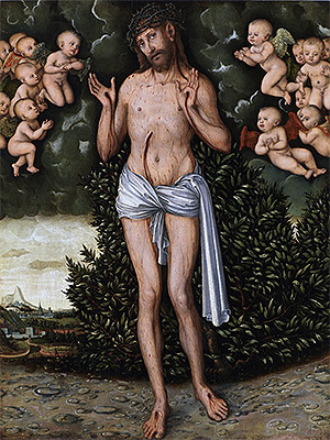 Christ as the Man of Sorrows | Lucas Cranach | Painting Reproduction