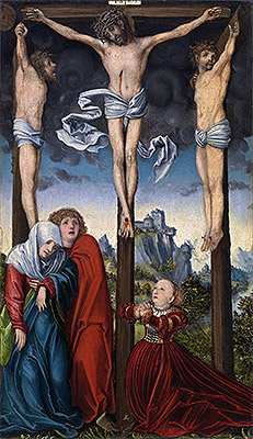 Christ Crucified between the Two Thieves, c.1515/20 | Lucas Cranach | Painting Reproduction