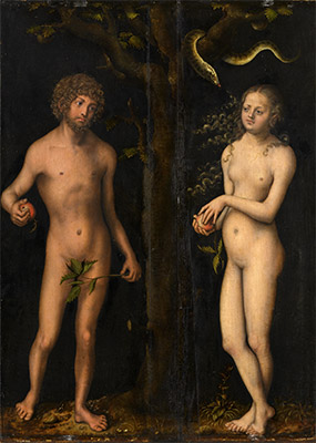 Adam and Eve | Lucas Cranach | Painting Reproduction