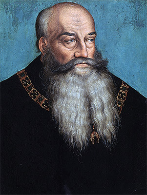 Porträt von Georg (der Bärtige), Herzog von Sachsen | Lucas Cranach | Gemälde Reproduktion