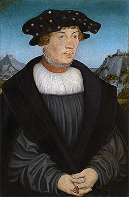 Portrait of Hans Melber, 1526 | Lucas Cranach | Painting Reproduction