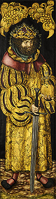 St Stephen, King of Hungary, c.1510 | Lucas Cranach | Gemälde Reproduktion