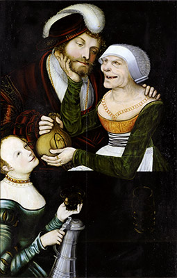An Ill-Matched Pair, c.1540 | Lucas Cranach | Painting Reproduction