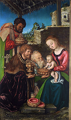 The Adoration of the Magi, c.1513/16 | Lucas Cranach | Painting Reproduction