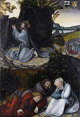 Agony in the Garden, c.1540 | Lucas Cranach | Gemälde Reproduktion