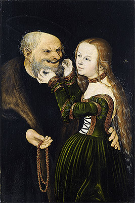 An Ill-Matched Pair, c.1530 | Lucas Cranach | Painting Reproduction