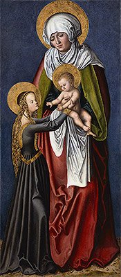 The Virgin and Child with St Anne, c.1515 | Lucas Cranach | Painting Reproduction