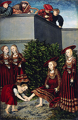 David and Bathsheba, 1526 | Lucas Cranach | Painting Reproduction