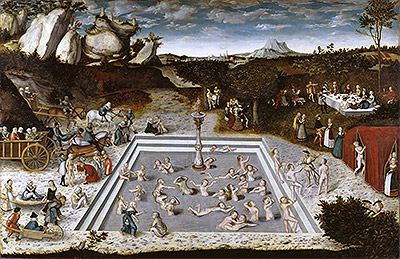 The Fountain of Youth, 1546 | Lucas Cranach | Gemälde Reproduktion