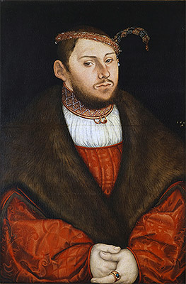 Prince-Elector Johann Friedrich of Saxony, 1526 | Lucas Cranach | Painting Reproduction