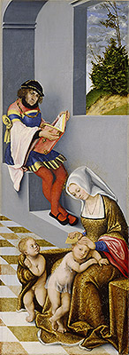 The Altarpiece of the Holy Kinship (Right Panel) | Lucas Cranach | Painting Reproduction