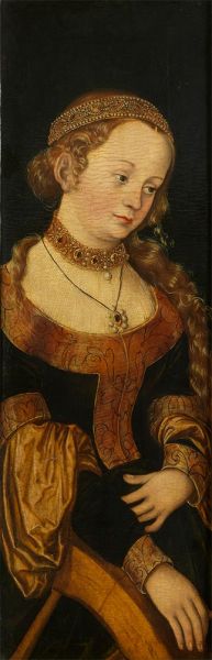 Hl. Katharina | Lucas Cranach | Gemälde Reproduktion