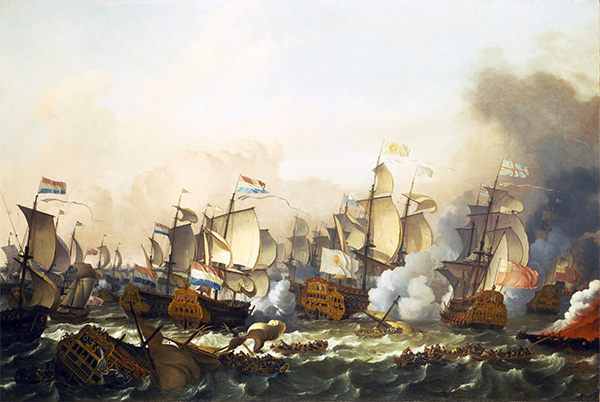 The Battle of Barfleur, 19 May 1692, 1693 | Bakhuysen | Gemälde Reproduktion