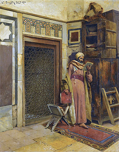 Der Gelehrte, 1890 | Ludwig Deutsch | Gemälde Reproduktion