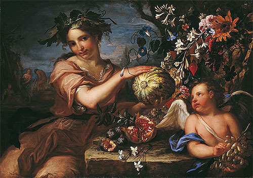 Allegory of Autumn, n.d. | Luigi Garzi | Gemälde Reproduktion