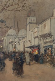 The Street of Nations, at the Universal Exhibition of 1900 | Luigi Loir | Painting Reproduction