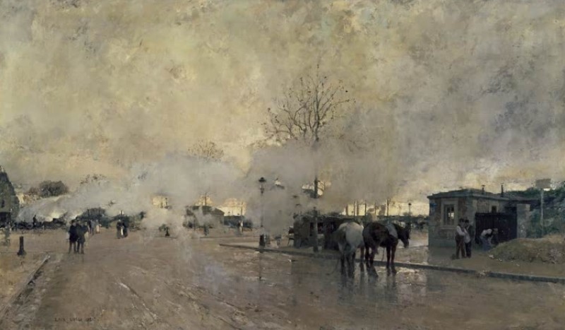 Der Rauch der Pariser Gürtelbahnlinie, 1885 | Luigi Loir