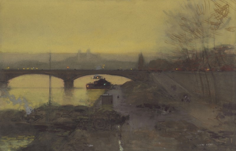 Luigi Loir | The Pont d'Alma at Twilight, 1914 The Pont d'Alma at Twilight, 1914 | Luigi Loir