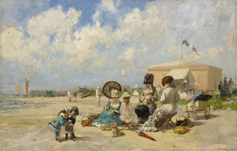 Luigi Loir | At the Seashore, 1870s At the Seashore, 1870s | Luigi Loir
