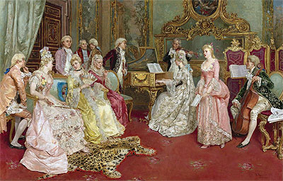 A Musical Recital, 1901 | Luis Alvarez Catala | Painting Reproduction