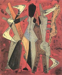 Promenade, 1915 by Man Ray | Painting Reproduction