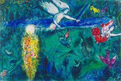 Adam and Eve expelled from Paradise | Chagall | Painting
