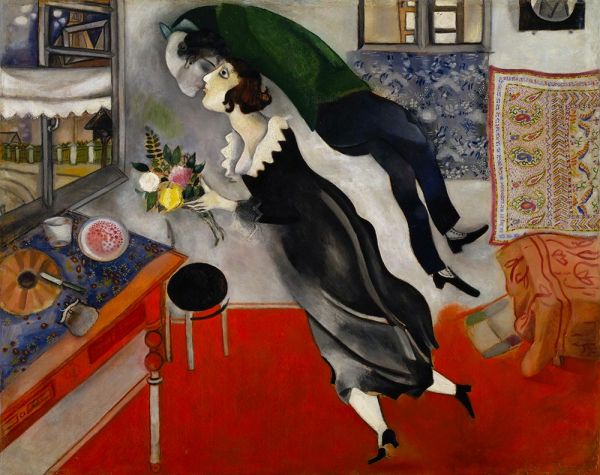 Geburtstag, 1915 von Chagall | Gemälde-Reproduktion