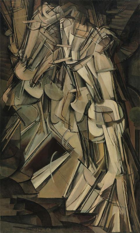 Nude Descending a Staircase II, 1912 by Marcel Duchamp | Painting Reproduction