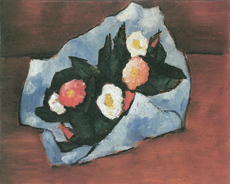 Wild Roses, 1942 by Marsden Hartley | Painting Reproduction