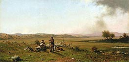 Hunters Resting, 1863 von Martin Johnson Heade | Gemälde-Reproduktion