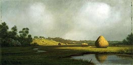 Salzwiesen, Newburyport, Massachusetts, c.1866/76 von Martin Johnson Heade | Gemälde-Reproduktion