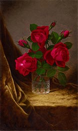 Jacqueminot Roses, c.1883/90 by Martin Johnson Heade | Painting Reproduction