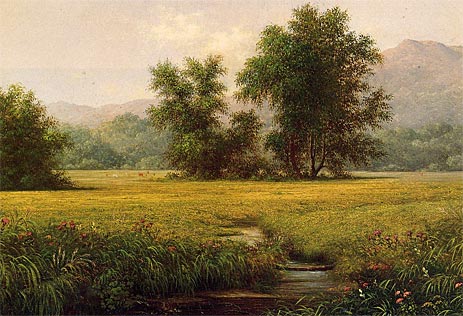The Meadow, c.1871/75 | Martin Johnson Heade | Gemälde Reproduktion
