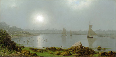 York Harbor, Coast of Maine, 1877 | Martin Johnson Heade | Gemälde Reproduktion