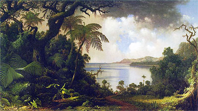 View from Fern-Tree Walk, Jamaica, 1887 | Martin Johnson Heade | Painting Reproduction