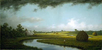 Newburyport Marshes: Approaching Storm, c.1871 | Martin Johnson Heade | Painting Reproduction